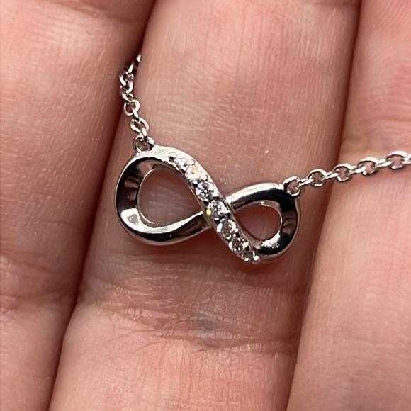 Infinity Silver Necklace - Picture 2 of 7